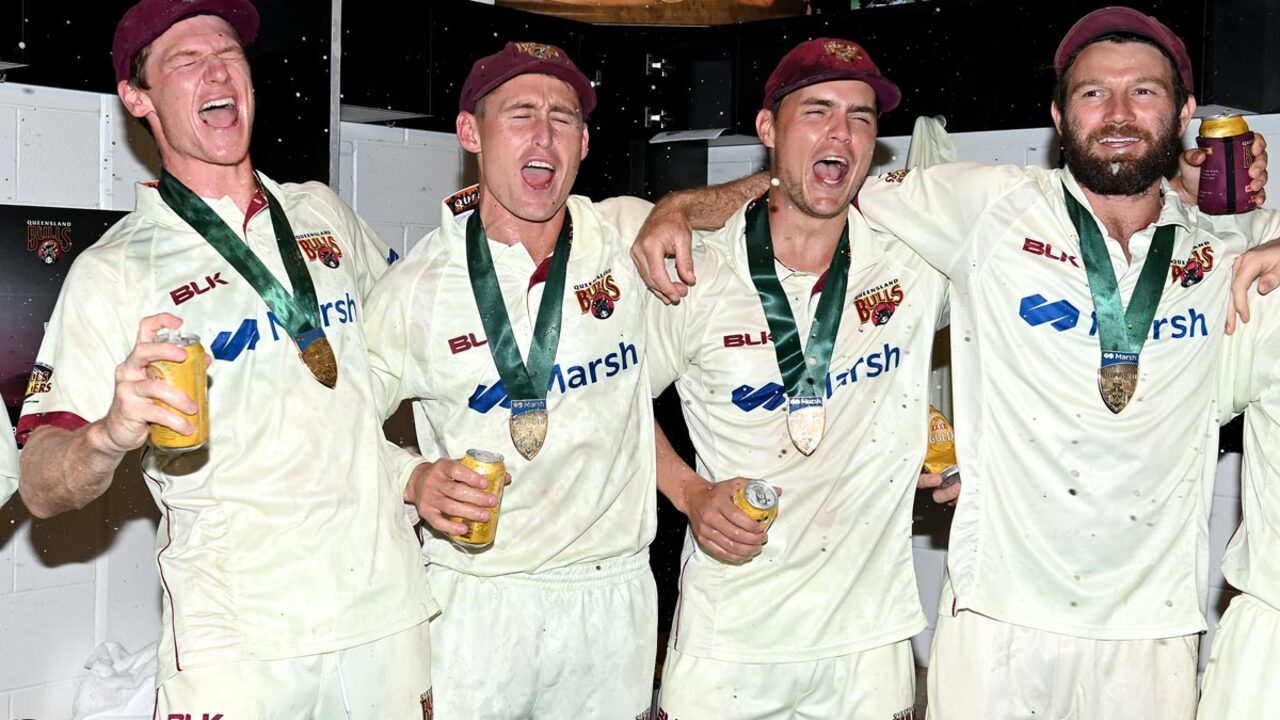 Inside Queensland's Sheffield Shield final celebrations