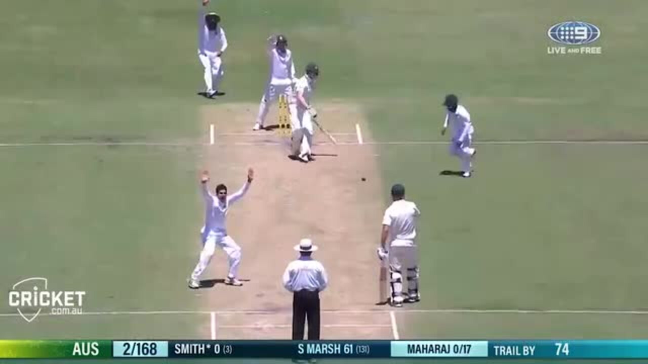 "I pulled a halfvolley for six!" Maharaj's crazy debut