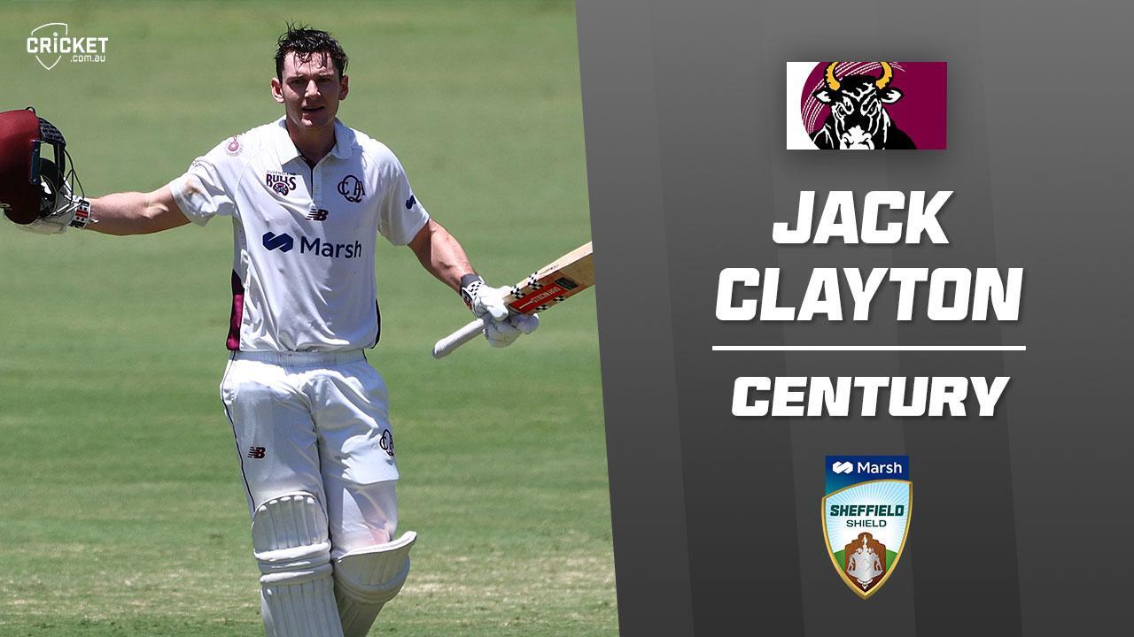 Clayton notches almighty hundred for Queensland