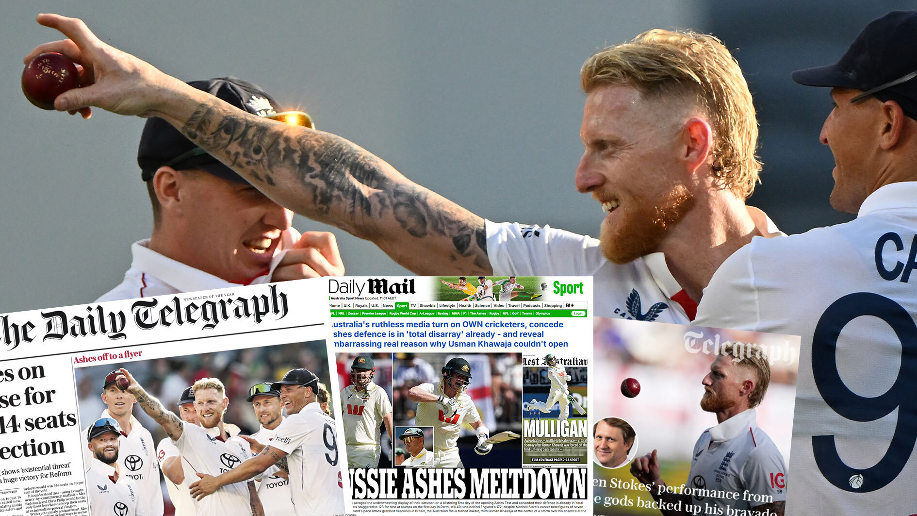 UK media responds to first Test chaos