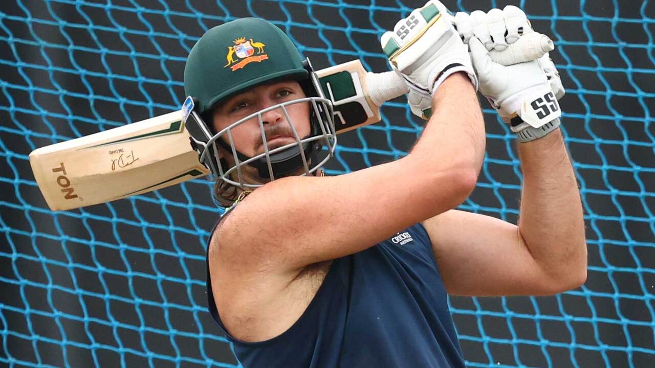 Inside Tim David's six-laden net session in Colombo" data-is-premium="true