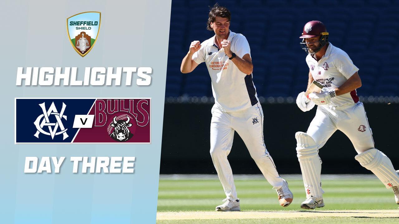 Victoria v Queensland | Sheffield Shield | Day 3