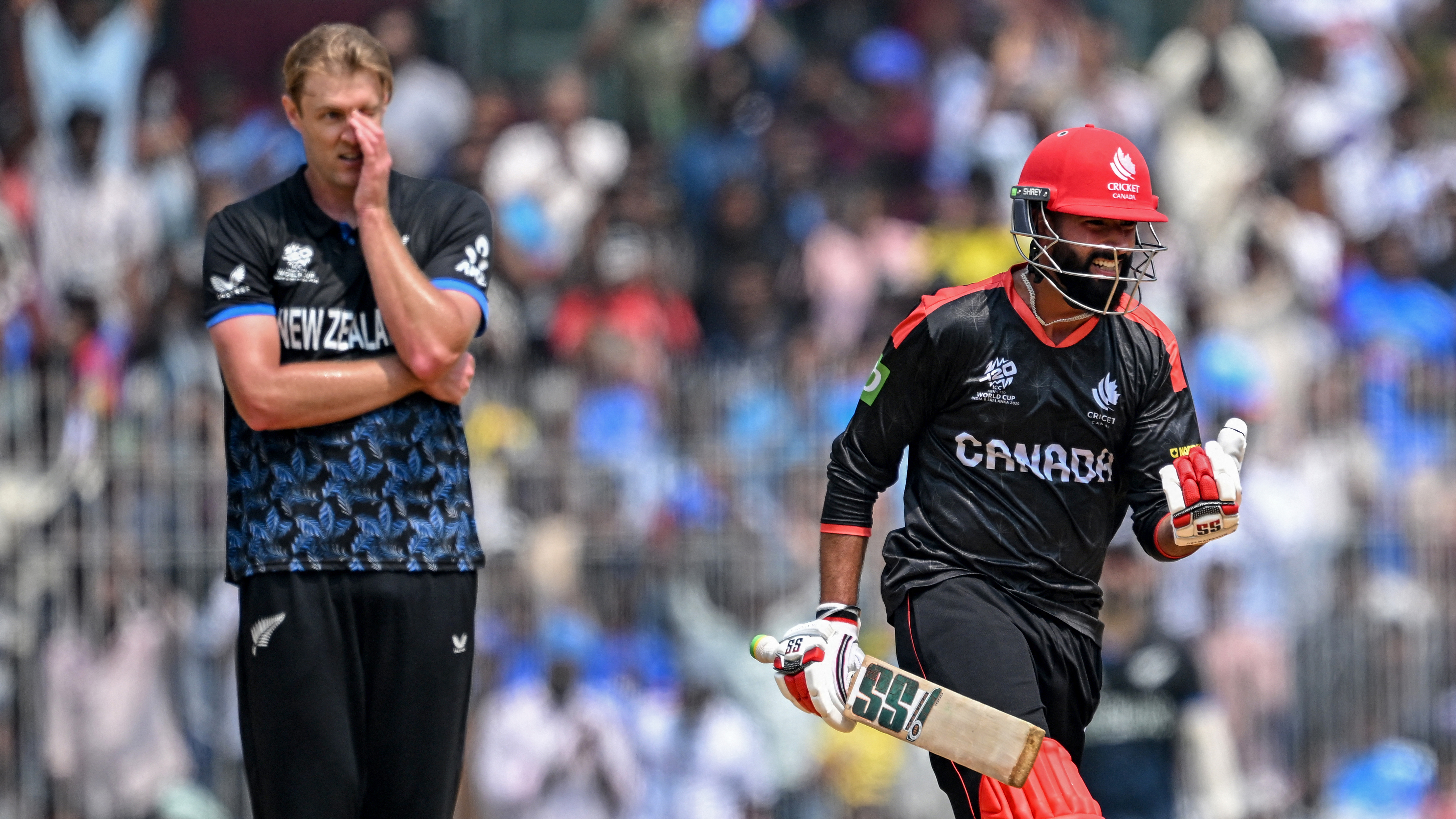 Canada's Yuvraj makes history but New Zealand advance