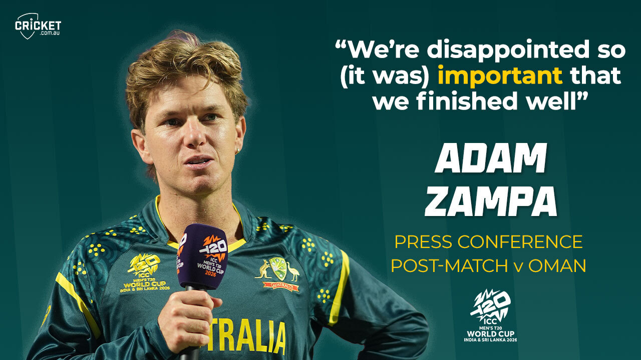 Zampa reflects on 'worst feeling four-for' in Oman win" data-is-premium="true
