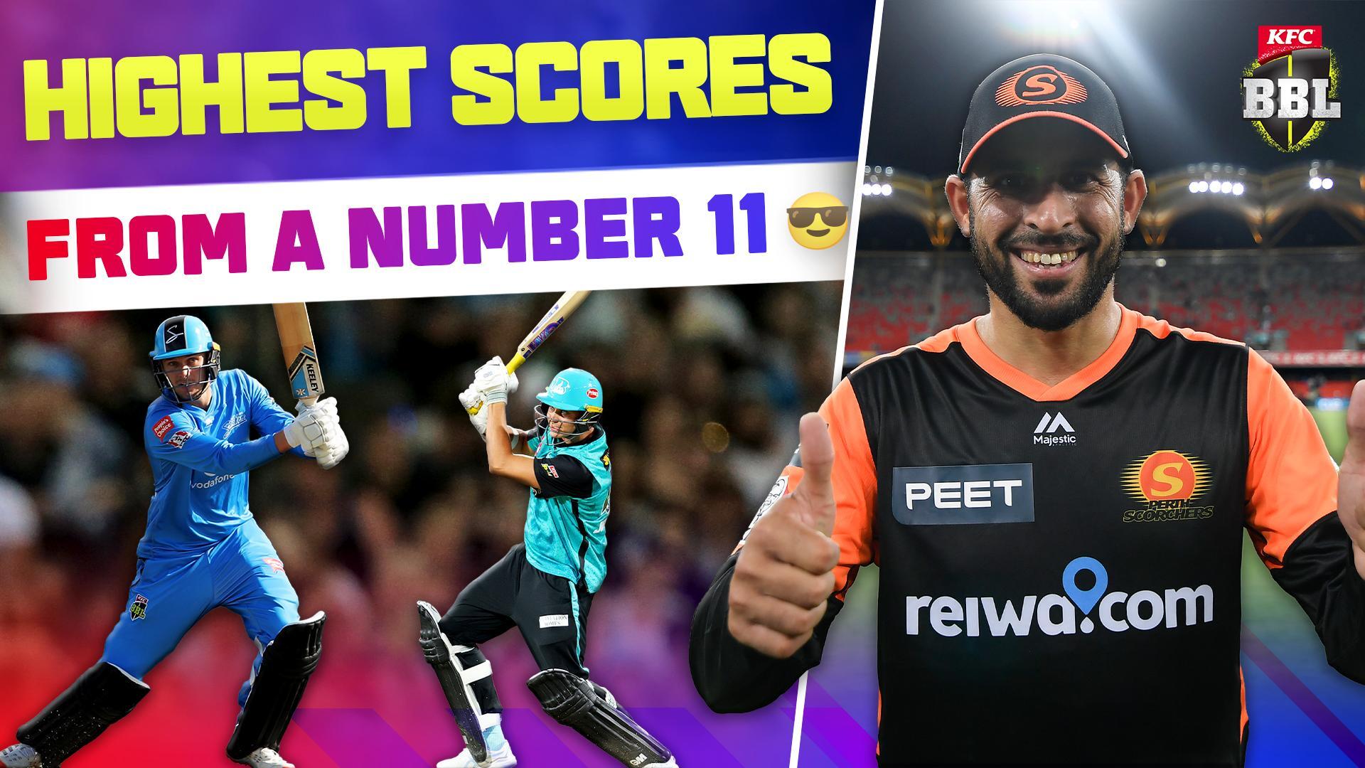 Miracle men! The highest BBL scores from number 11s