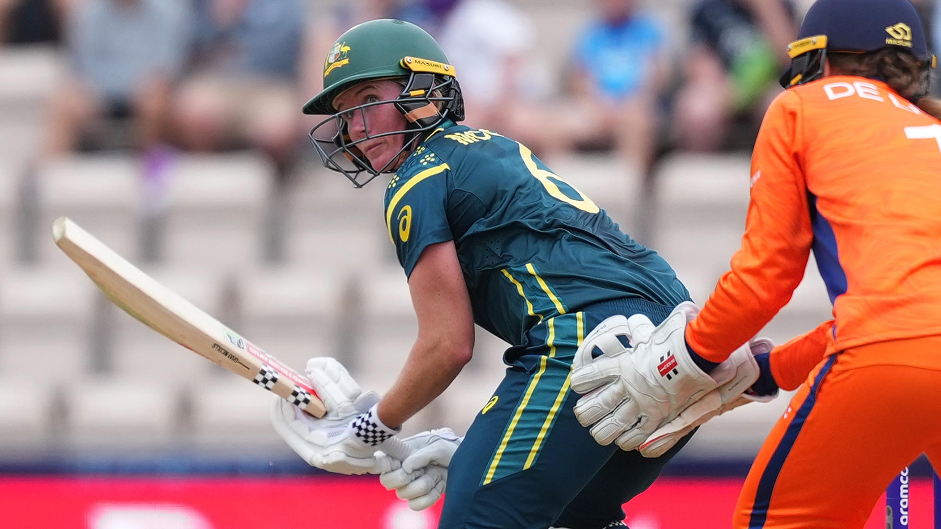 Aussies pile on runs after being sent in by brave Dutch