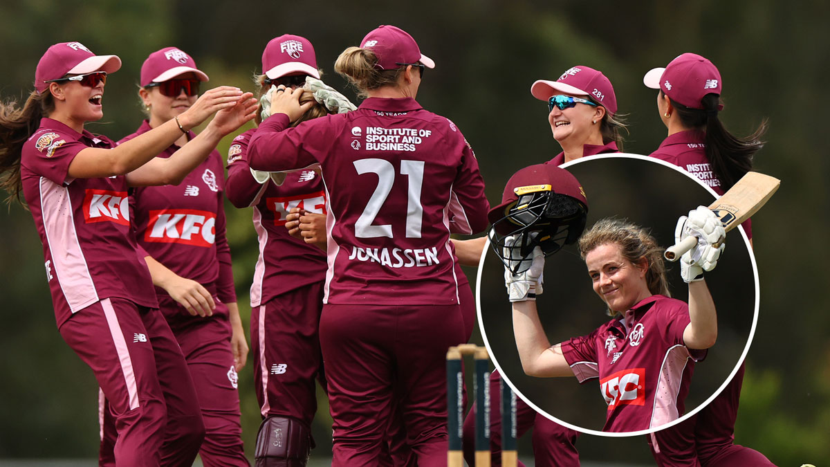 Redmayne’s comeback ton sets up bonus-point win