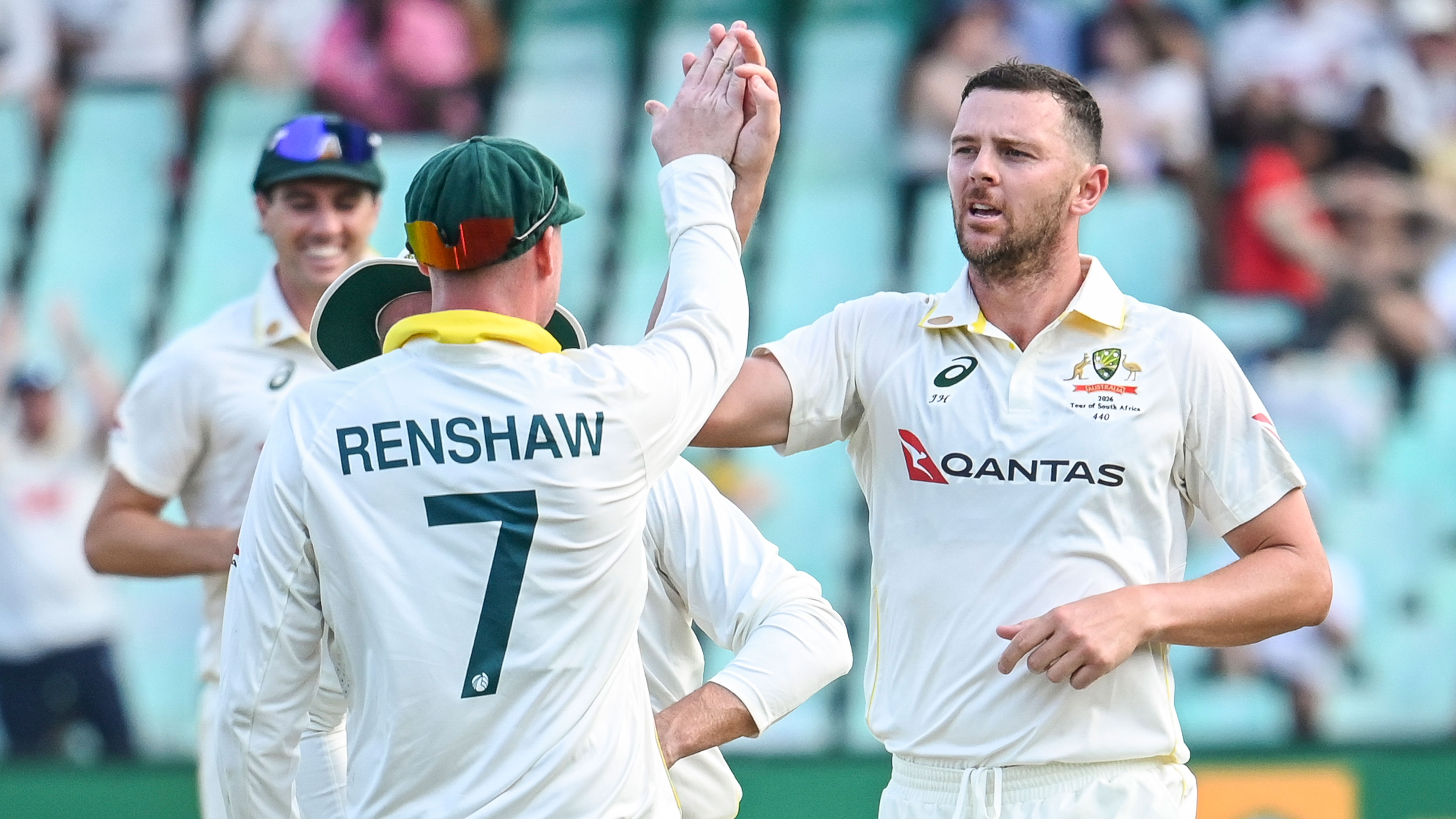 Hazlewood sparks collapse as Aussies thump Proteas in Durban