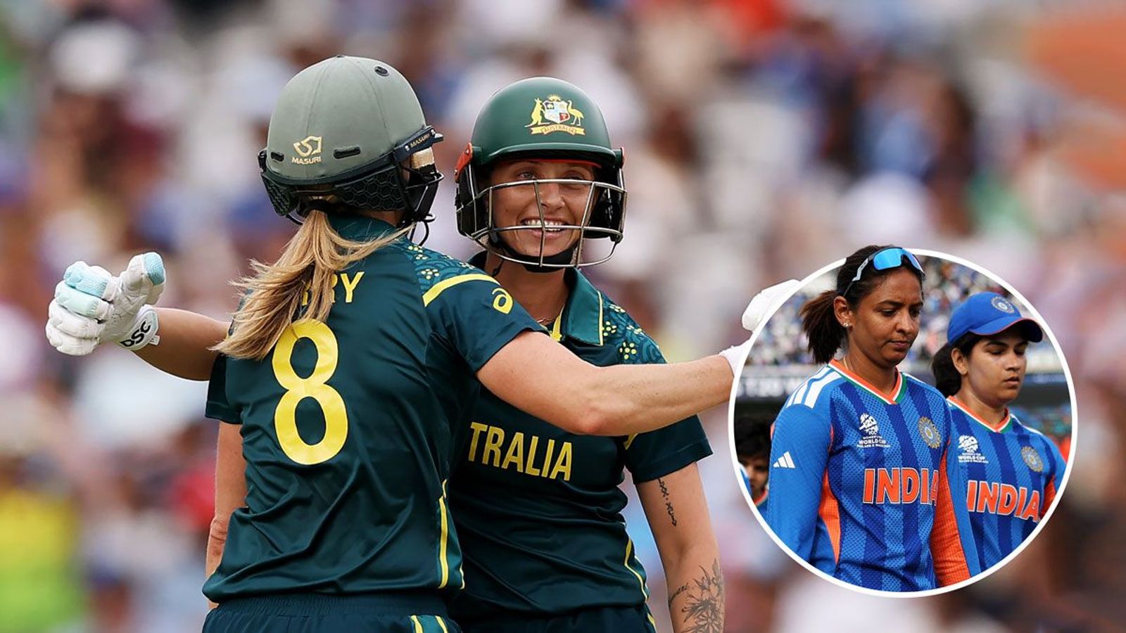 Australian team celebrating victory